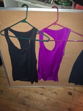 Women’s Racerback Tank Top - Black and Purple
